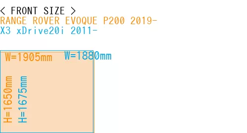#RANGE ROVER EVOQUE P200 2019- + X3 xDrive20i 2011-